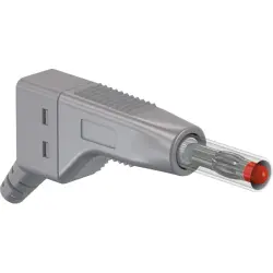 4 mm plug, screw connection, 2.5 mm², gray, 64.9326-28