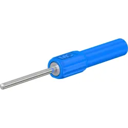Counting test adapter, connecting pin 2 mm to 4 mm socket, blue, CAT II, 66.9076-23