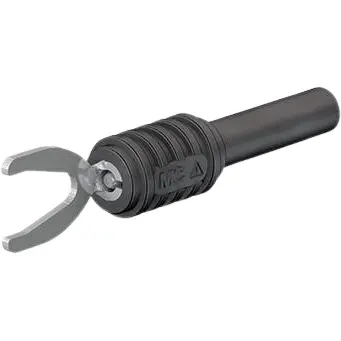 Adapter, cable lug 8.2 mm to 4 mm socket, green, CAT II, 66.9126-25 - 1