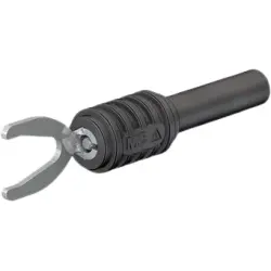 Adapter, cable lug 8.2 mm to 4 mm socket, purple, CAT II, 66.9126-26