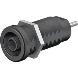 4 mm socket, screw connection, mounting Ø 12.2 mm, CAT IV, purple, 66.9136-26