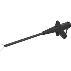 Clamp test probe, yellow, max. 2.5 mm, L 155 mm, CAT III, socket 4 mm, 24.0227-24