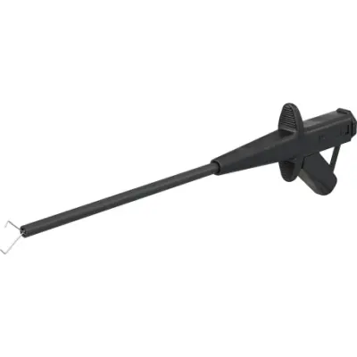 Clamp test probe, green, max. 2.5 mm, L 155 mm, CAT III, socket 4 mm, 24.0227-25 - 1