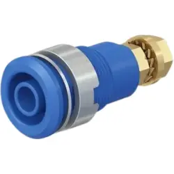 4 mm panel socket, threaded bolt, mounting Ø 12.1 mm, CAT III, CAT IV, purple, 66.3020-26