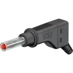 4 mm plug, screw connection, 1.0 mm², CAT II, gray, 66.9327-28