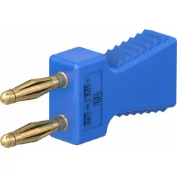 Jumper, pitch 6 mm, 30 VAC/60 VDC, 60 V, 10 A, gold-plated, blue, 63.9352-23