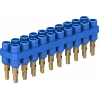 4.5 mm socket header, solder connection, blue, 63.9356-23 - 1