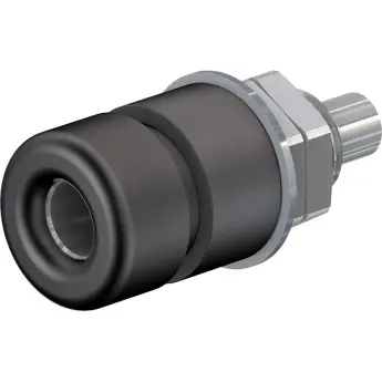 4 mm socket, solder connection, black, 69.8321-21 - 1