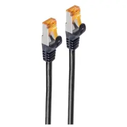 Patch cable, RJ45 plug, straight to RJ45 plug, straight, Cat 6A, S/FTP, PVC/PE, 20 m, black, BS08-26095