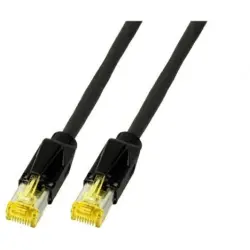 Patch cable, RJ45 plug, straight to RJ45 plug, straight, Cat 6A, S/FTP, PUR, 10 m, black, K3130.10