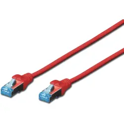 Patch cable, RJ45 plug, straight to RJ45 plug, straight, Cat 5e, SF/UTP, PVC, 10 m, red, DK-1531-100/R