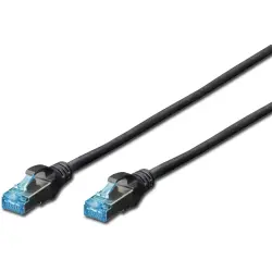 Patch cable, RJ45 plug, straight to RJ45 plug, straight, Cat 5e, SF/UTP, PVC, 2 m, black, DK-1531-020/BL