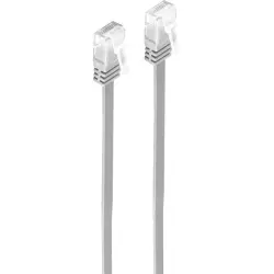 Patch cable, RJ45 plug, straight to RJ45 plug, straight, Cat 6, U/UTP, PVC, 0.5 m, gray, SP711-SL0.5