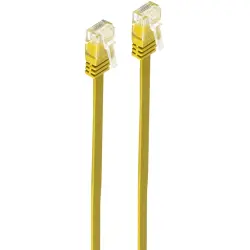 Patch cable, RJ45 plug, straight to RJ45 plug, straight, Cat 6, U/UTP, PVC, 2 m, yellow, SP712-SLY