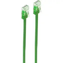 Patch cable, RJ45 plug, straight to RJ45 plug, straight, Cat 6, U/UTP, PVC, 5 m, green, SP715-SLG