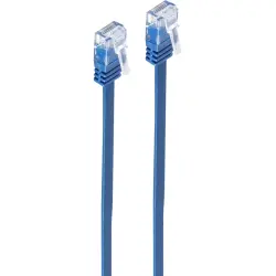 Patch cable, RJ45 plug, straight to RJ45 plug, straight, Cat 6, U/UTP, PVC, 10 m, blue, SP720-SLB