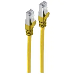 Patch cable, RJ45 plug, straight to RJ45 plug, straight, Cat 7, U/FTP, PVC, 2 m, yellow, BS75512-SLY