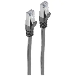 Patch cable, RJ45 plug, straight to RJ45 plug, straight, Cat 7, U/FTP, PVC, 7.5 m, black, BS75517-SLS