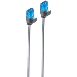 Patch cable, RJ45 plug, straight to RJ45 plug, straight, Cat 6, U/UTP, 10 m, black, BS08-22075