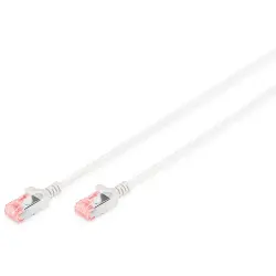 Patch cable, RJ45 plug, straight to RJ45 plug, straight, Cat 6, U/FTP, LSZH, 10 m, gray, DK-1624-100S