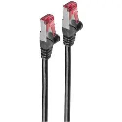 Patch cable, RJ45 plug, straight to RJ45 plug, straight, Cat 6A, S/FTP, LSZH, 1.5 m, black, BS75711-A1.5S