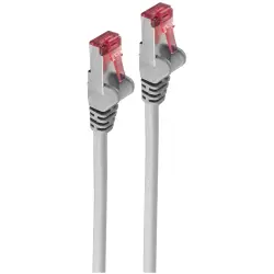 Patch cable, RJ45 plug, straight to RJ45 plug, straight, Cat 6A, S/FTP, LSZH, 3 m, gray, BS75713-A