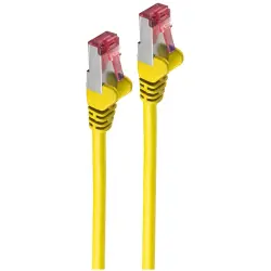 Patch cable, RJ45 plug, straight to RJ45 plug, straight, Cat 6A, S/FTP, LSZH, 10 m, yellow, BS75720-AY