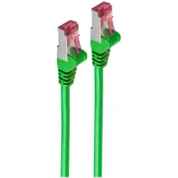Patch cable, RJ45 plug, straight to RJ45 plug, straight, Cat 6A, S/FTP, LSZH, 10 m, green, BS75720-AG