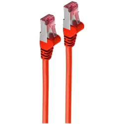 Patch cable, RJ45 plug, straight to RJ45 plug, straight, Cat 6A, S/FTP, LSZH, 10 m, red, BS75720-AR