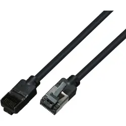 Patch cable, UltraFlex, RJ45 plug, straight to RJ45 plug, straight, Cat 6A, U/FTP, LSOH, 15 m, black, 1812-S-15,0M-UF
