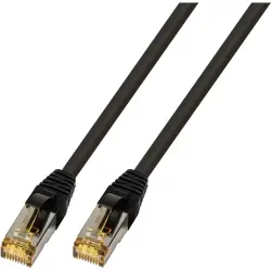 Patch cable, UltraFlex, RJ45 plug, straight to RJ45 plug, straight, Cat 6A, S/FTP, LSOH, 15 m, black, 1812-15,0M-UF