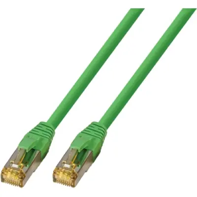 Patch cable, UltraFlex, RJ45 plug, straight to RJ45 plug, straight, Cat 6A, S/FTP, LSOH, 2 m, green, 1842-2,0M-UF - 1