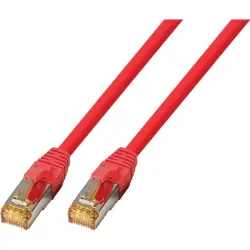 Patch cable, UltraFlex, RJ45 plug, straight to RJ45 plug, straight, Cat 6A, S/FTP, LSOH, 0.5 m, red, 1852-0,5M-UF