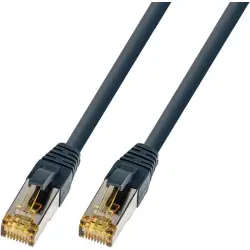 Patch cable, UltraFlex, RJ45 plug, straight to RJ45 plug, straight, Cat 6A, S/FTP, LSOH, 1 m, blue-gray, 1872-1,0M-UF