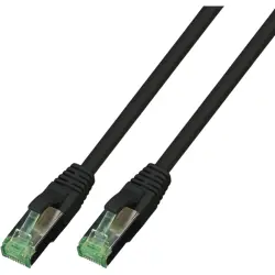 Patch cable, GRS compliant 10Gbits 500MHz, RJ45 plug, straight to RJ45 plug, straight, Cat 6A, S/FTP, TPE, 3 m, black, 1812-3,0M-GRS