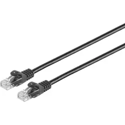 Patch cable, RJ45 plug, straight to RJ45 plug, straight, Cat 6A, U/UTP, PVC, 5 m, black, BYB-5-87F5047