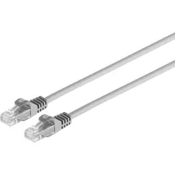 Patch cable, RJ45 plug, straight to RJ45 plug, straight, Cat 6A, U/UTP, PVC, 10 m, gray, BYB-5-87F5049