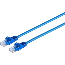 Patch cable, RJ45 plug, straight to RJ45 plug, straight, Cat 6A, U/UTP, PVC, 10 m, blue, BYB-5-87F5050
