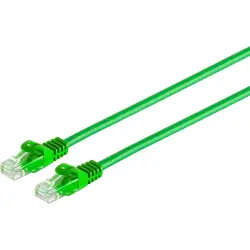 Patch cable, RJ45 plug, straight to RJ45 plug, straight, Cat 6A, U/UTP, PVC, 10 m, green, BYB-5-87F5052