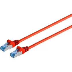 Patch cable, RJ45 plug, straight to RJ45 plug, straight, Cat 6A, S/FTP, PVC, 10 m, red, BYB-5-87F5102