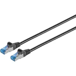 Patch cable, RJ45 plug, straight to RJ45 plug, straight, Cat 6A, S/FTP, PVC, 10 m, black, BYB-5-87F5103