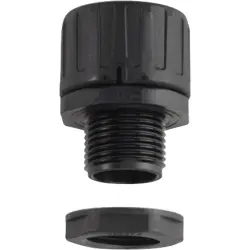 Hose screw fitting, M20, 16 mm, PA, IP66, black, 06311004010