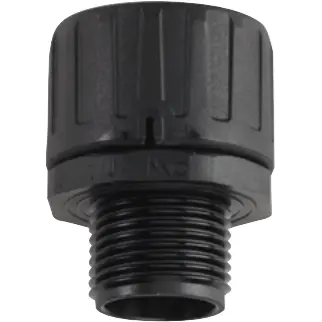 Hose screw fitting, PG9, 16 mm, PA, IP66, black, 06311023010 - 1