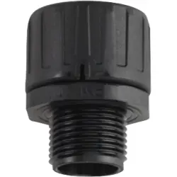Hose screw fitting, PG29, 28 mm, PA, IP66, black, 06311031010