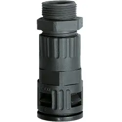 Hose screw fitting, M40, plastic, IP66, gray, (L) 85 mm, 15109034040