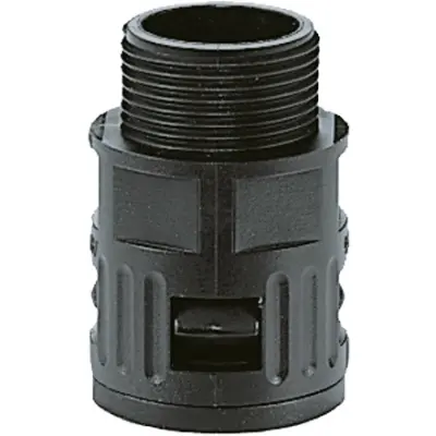 Straight hose screw fitting, M25, plastic, IP66, gray, (L) 44.5 mm, 15020055022 - 1