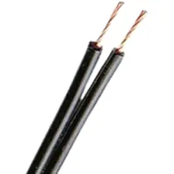 Silicone-twin stranded wire, Cableline, 0.5 mm², 129 x 0.07 mm, black, 61.7730-10021