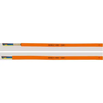 PUR connection cable H07BQ-F 4 G 2.5 mm², unshielded, orange, 22066 - 1