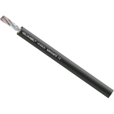 Connection cable NSHXAFÖ 1,8/3 kV 1 x 6.0 mm², AWG 10, black, 38520 - 1
