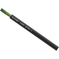Rubber connection cable H07RN-F 2 x 6.0 mm², AWG 10, unshielded, black, 37023